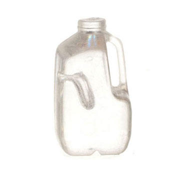 Dollhouse Miniature Gallon Jug/Clear/12